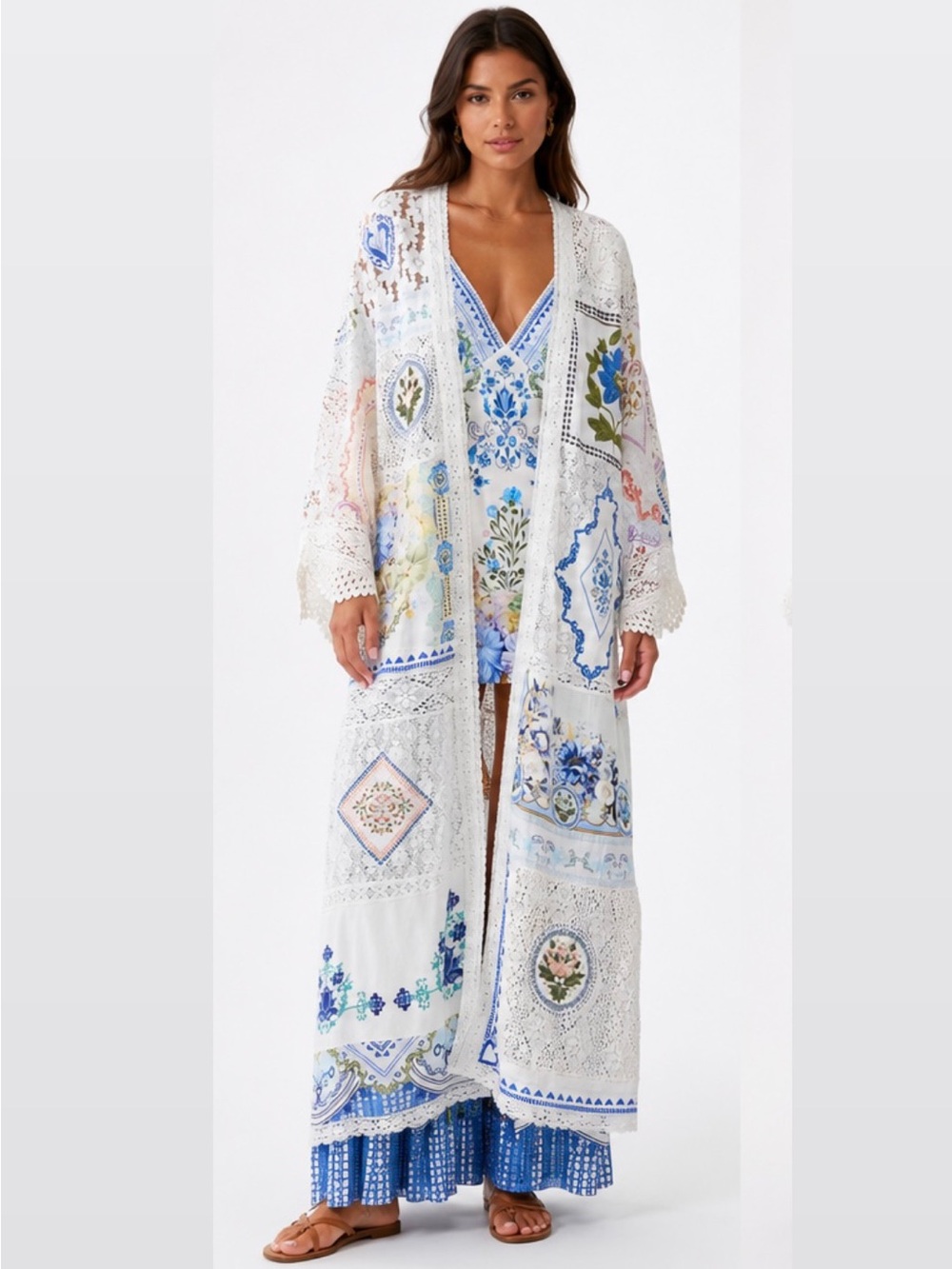 Camilla My homespun heart flare sleeve kimono duster - Picture 9 of 15